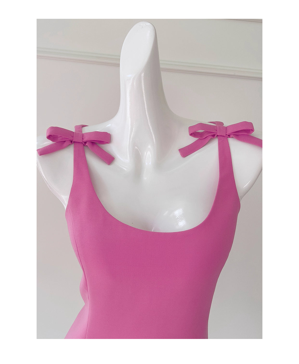 Robe de soirée courte, simple, courte, avec nœud et bretelles, taille haute, rose, rouge, petite taille, nv5550