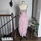 Pink Sequin Short Chiffon Homecoming Dress Prom Dress Birthday Party Dress nv4665