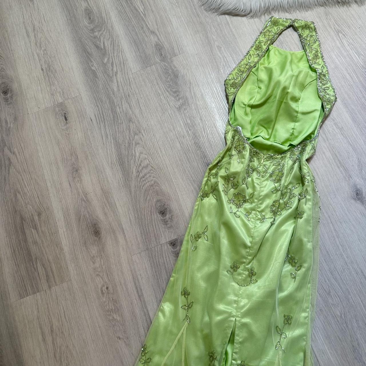 NiceVestidos-Green beautiful exquisite beaded long chiffon formal prom dress nv5450