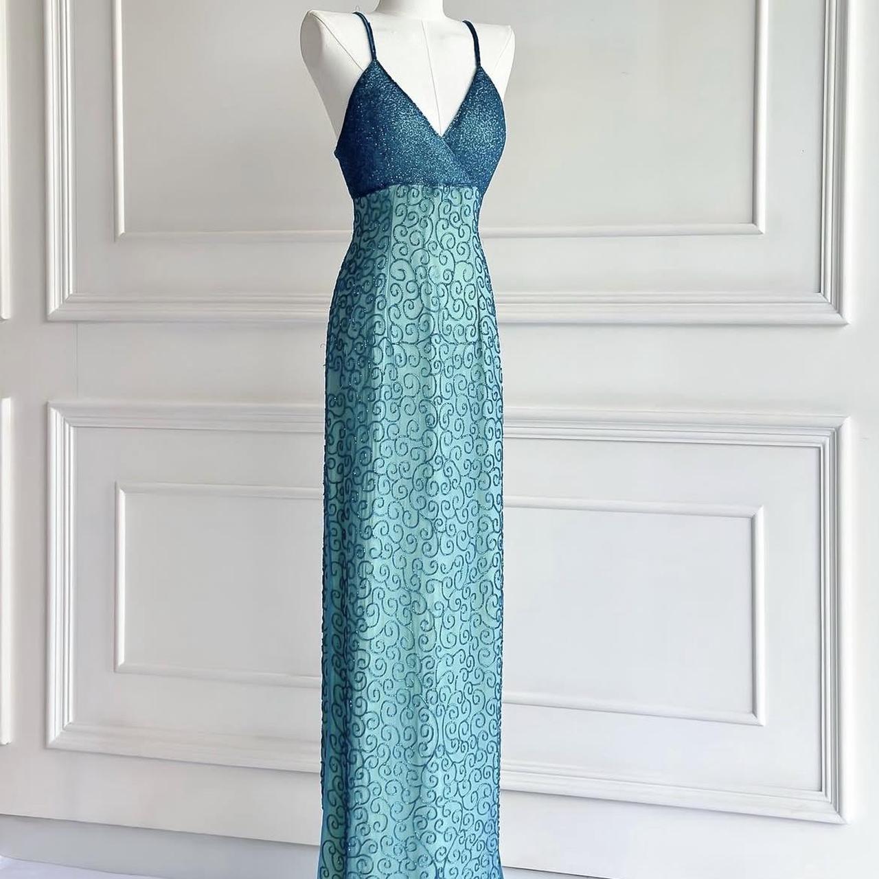 💗✨Robe sirène vintage années 90 Y2K, style bohème, broderie perlée, style vintage, style années 90, robe de bal, robe de soirée, robe de soirée, robe de soirée, nv4406