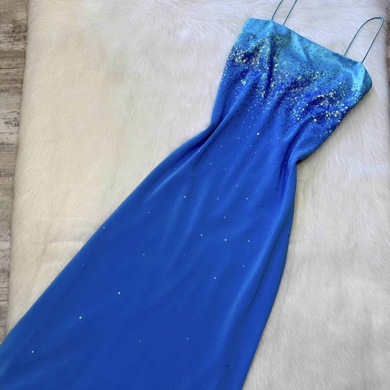 Light blue y2k sequins flowing mini short/long chiffon homecoming dress prom dress evening dress birthday party dress banquet dress nv4565