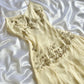 Ivory Beaded Long Chiffon Dress Party Dress Ruffled Evening Dress Ball Gown  nv4579