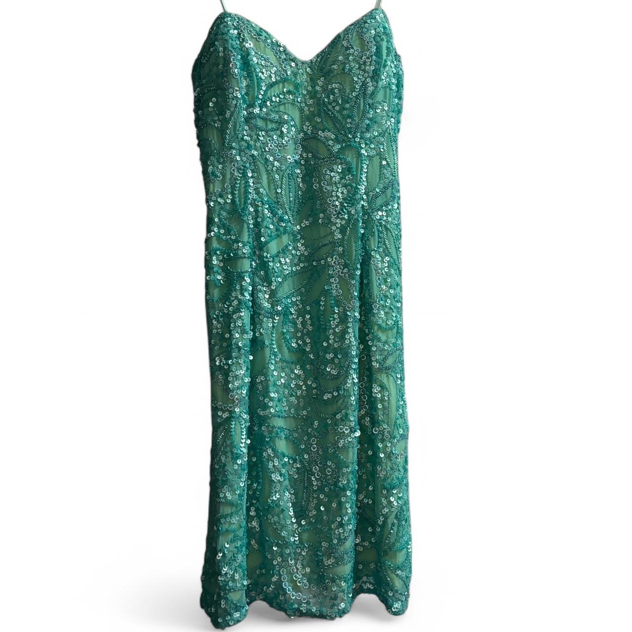 Wunderschönes grünes, kurzes Chiffon-Heimkehrkleid mit Pailletten, Ballkleid, Abendkleid, Partykleid, NV4485