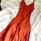 Orange Sequin Vintage Fairy Princess Asymmetric Chiffon Homecoming Dress nv4537