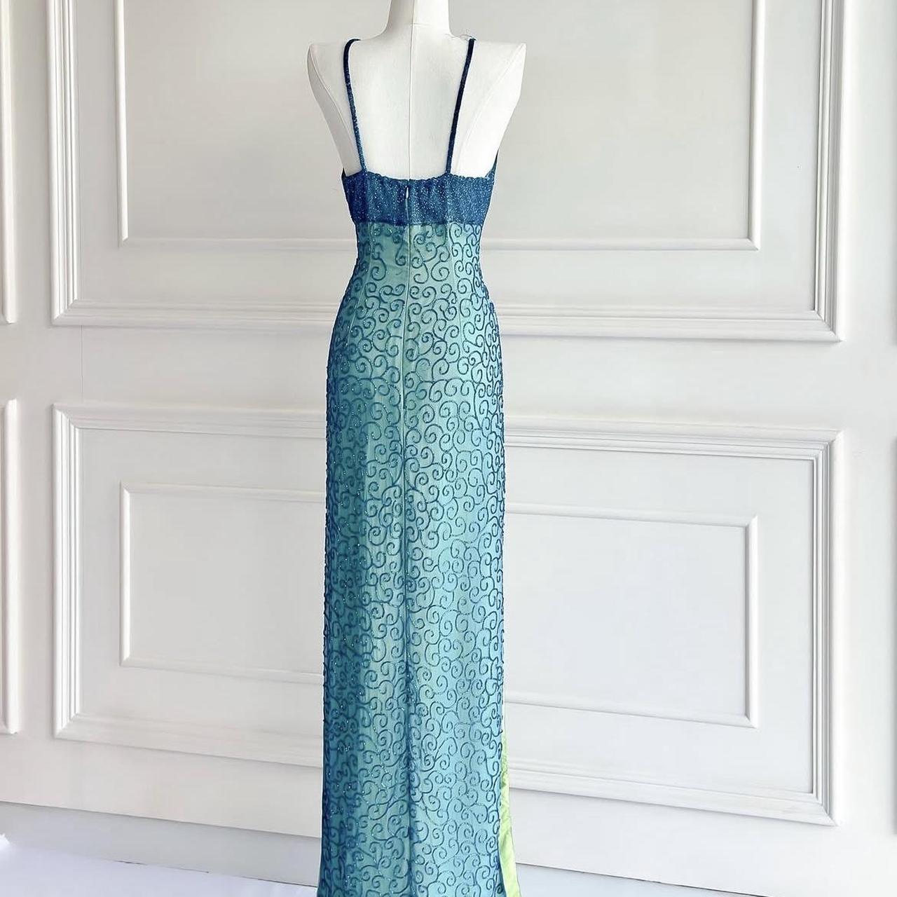 💗✨Robe sirène vintage années 90 Y2K, style bohème, broderie perlée, style vintage, style années 90, robe de bal, robe de soirée, robe de soirée, robe de soirée, nv4406