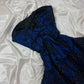 Y2K Black/Blue Short Chiffon Ball Gown, Homecoming Dress nv4467