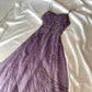 ✨💞Gorgeous and elegant purple gradient hand-beaded retro dress charming princess long chiffon prom dress nv5379