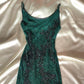 Gorgeous and elegant green exquisite beaded retro long prom dress nv5383