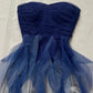 Blue Glitter Ombre Short Homecoming Dress Party Dress Evening Dress Prom Dress nv4601