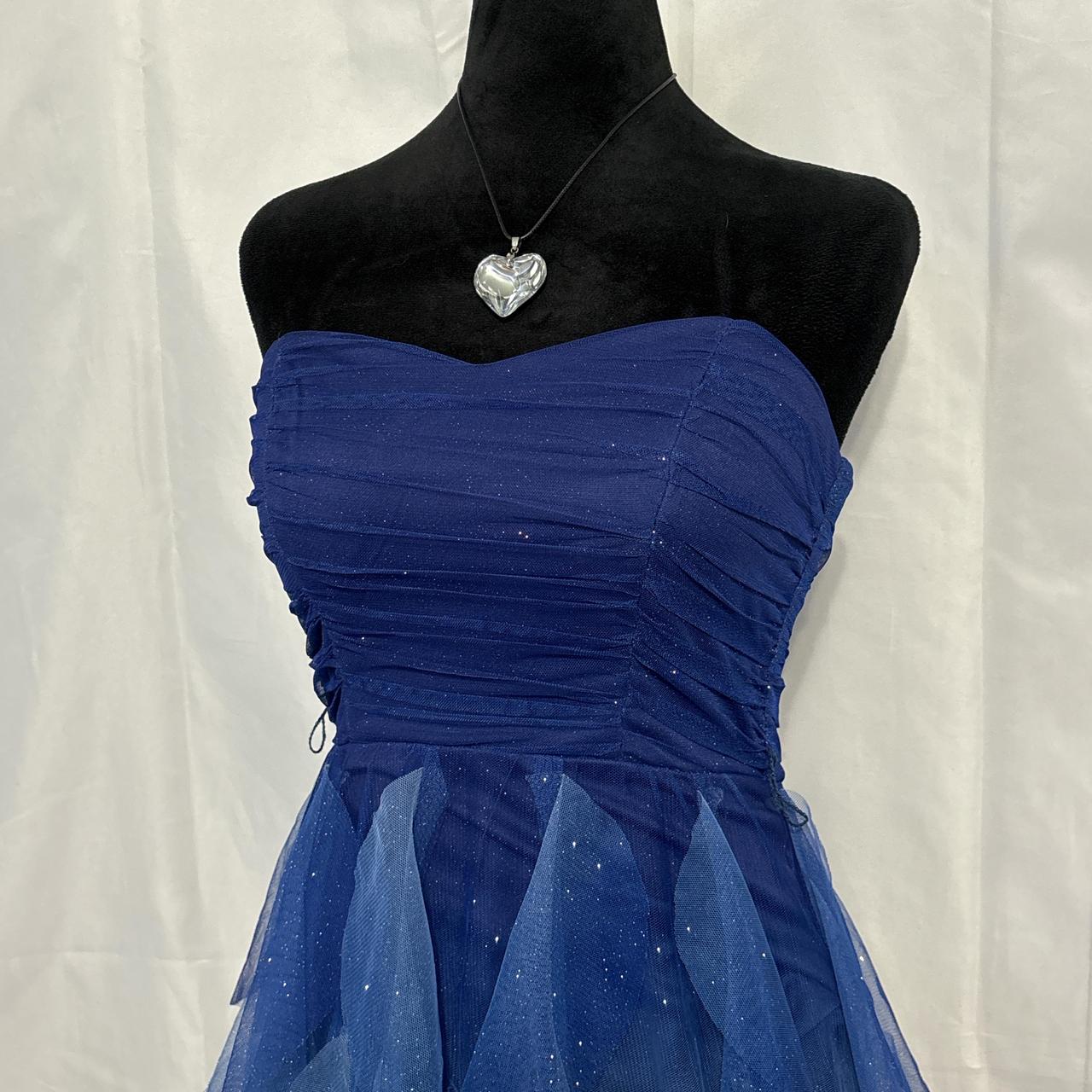 Blue Glitter Ombre Short Homecoming Dress Party Dress Evening Dress Prom Dress nv4601