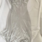 Silver White Retro Fairy Short satin Homecoming Dress Party Dress Birthday Dress Prom Dress nv4540