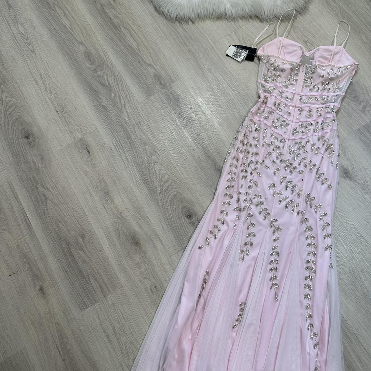 NiceVestidos-Pink beautiful exquisite beaded long chiffon formal prom dress nv5451