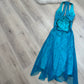 NiceVestidos-Blue beautiful exquisite beaded short/mid-length chiffon homecoming dress prom dress formal dress nv5447