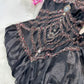 Black exquisite beaded long chiffon prom dress nv5329