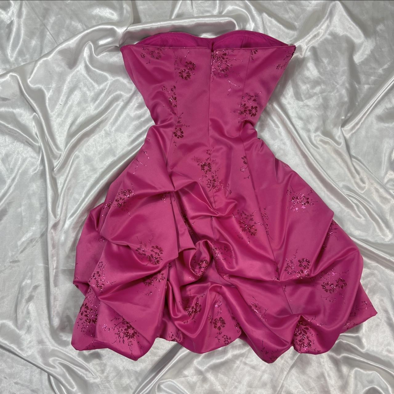 Y2K Pink Prom Dress Homecoming Dress Gothic Dress Fairy Dress Puffy Dress Corset nv4463