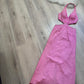 NiceVestidos-Pink shiny beautiful charming backless long satin chiffon prom dress formal gown nv5445