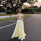 Yellow Elegant Long Off Shoulder Satin Ball Gown Evening Dress Party Dress nv4214
