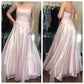 NiceVestidos- Pink Gorgeous Vintage Prom Dress Floral Long Tulle Homecoming Dress nv5572
