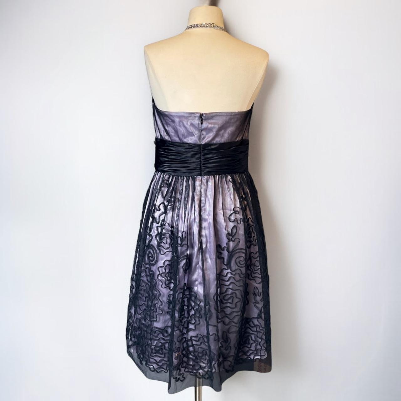 Robe de soirée courte en mousseline de soie à imprimé floral rétro violet nv5420