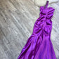 NiceVestidos-Purple fashion one shoulder beautiful exquisite floral long satin formal prom dress nv5452