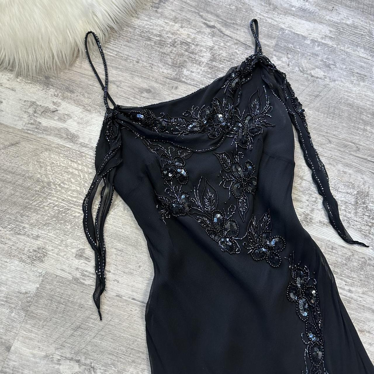 NiceVestidos-Black beautiful exquisite beaded short/mid-length chiffon formal homecoming dress nv5448