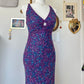 Purple Blue Beaded Beads Sequins Long Prom Dress Evening Dress Party Dress nv4243