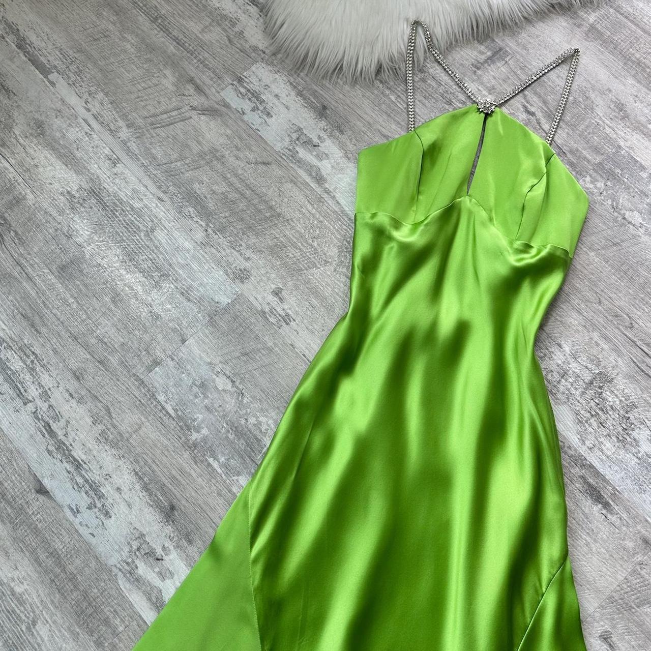 NiceVestidos-Green beautiful exquisite long satin formal prom dress nv5455