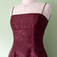 NiceVestidos-Burgundy Red Floral Dress Vintage Dress Women's Exquisite Long Tulle Ball Gown NV5646