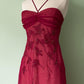 NiceVestidos--Pink vintage exquisite beaded long chiffon homecoming dress prom dress NV5656