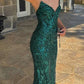 Robe de bal de fin d'année verte pour femme nv5339