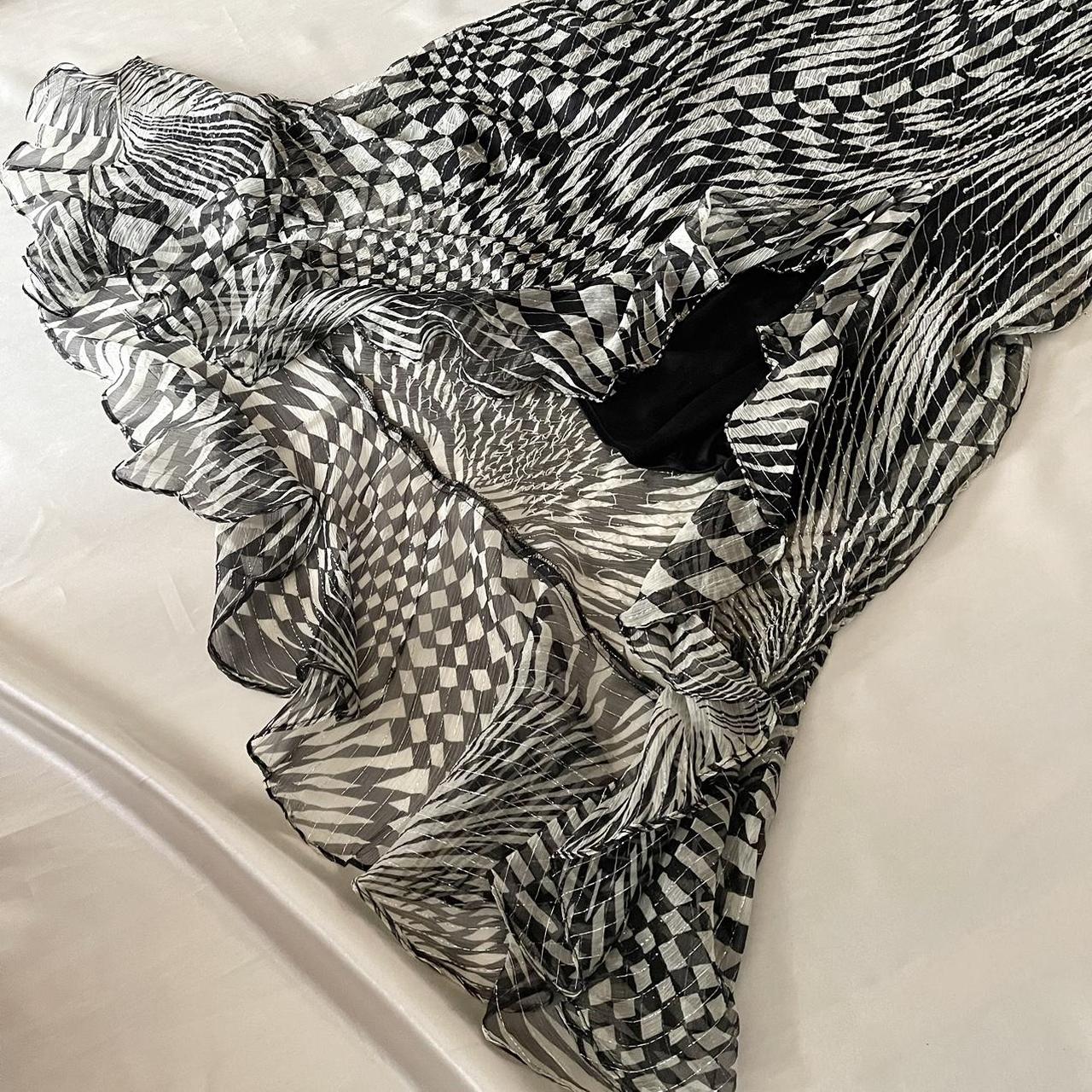 Beautiful black grey retro fashion long chiffon evening gown party dress nv5385