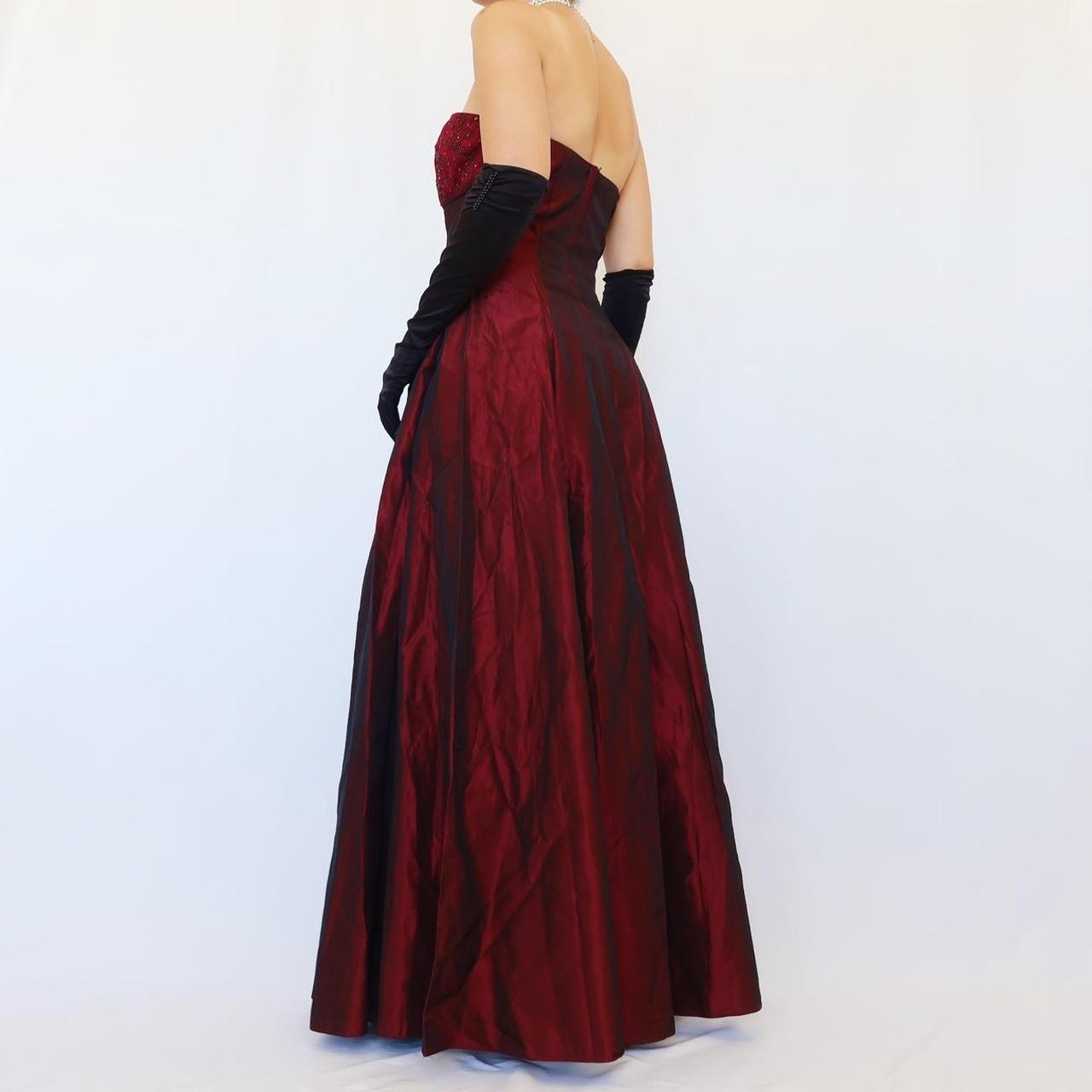 NiceVestidos-pink vintage floral long satin dress Nv5632