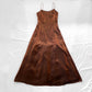 NiceVestidos--Brown Exquisite Beaded Dress Vintage Dress Women's Long Satin Ball Gown NV5650