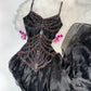 Black exquisite beaded long chiffon prom dress nv5329