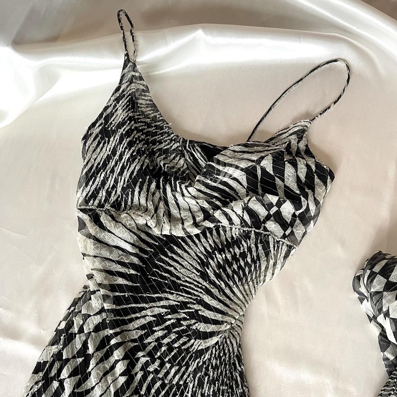 Beautiful black grey retro fashion long chiffon evening gown party dress nv5385