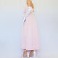 NiceVestidos-Vintage pink satin long evening gown Nv5636