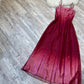 The most stunning exquisite beaded y2k red ombre long chiffon dress nv5377