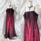 Burgundy retro exquisite beaded long chiffon fairy dress prom dress nv5416