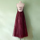 NiceVestidos-Burgundy Red Floral Dress Vintage Dress Women's Exquisite Long Tulle Ball Gown NV5646