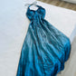 Blue Gradient Fashion Exquisite Beading Vintage Long Satin Ball Gown Evening Gown Party Dress nv4583
