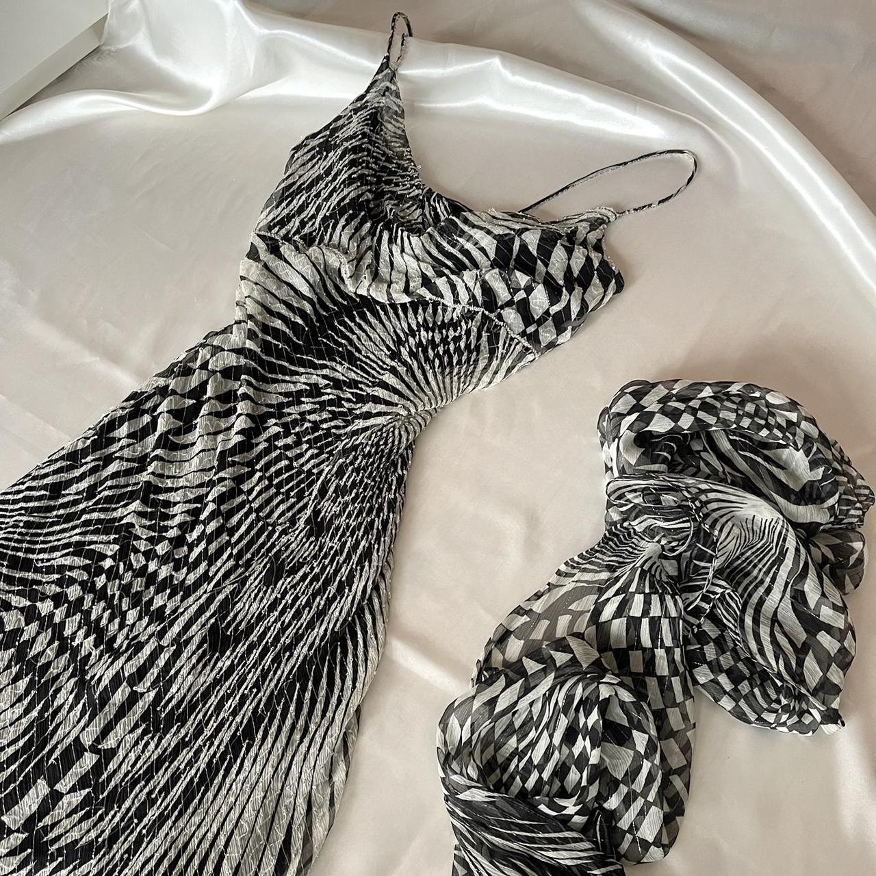 Beautiful black grey retro fashion long chiffon evening gown party dress nv5385