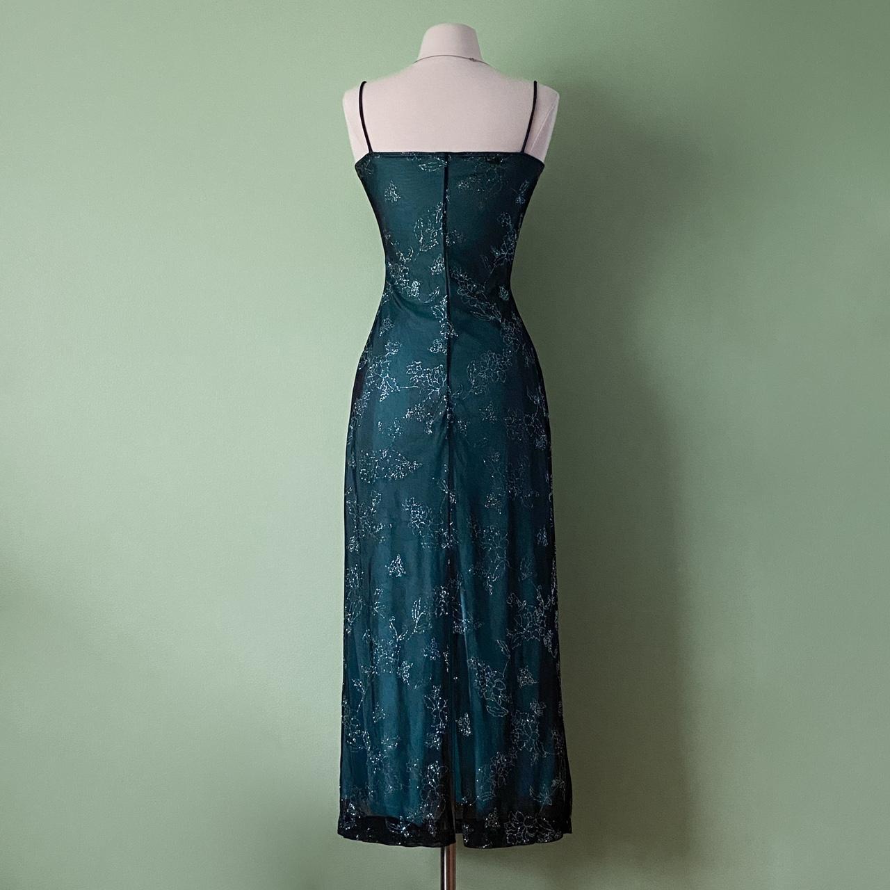 NiceVestidos – Grünes, exquisites, langes Chiffon-Heimkehrkleid mit Perlen, Ballkleid NV5654