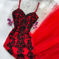 Red exquisite beaded long chiffon prom dress nv5330