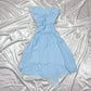 Light blue short chiffon ball gown fairy homecoming formal dress nv4465