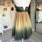 Green Gold Gradient Off-the-shoulder Short Chiffon Ball Gown Evening Gown Party Dress nv4243