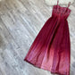The most stunning exquisite beaded y2k red ombre long chiffon dress nv5377