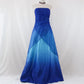 Dark Blue Shiny Gradient Long Tulle Prom Dress Evening Dress Party Dress nv4979