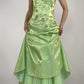 NiceVestidos-Green exquisite beaded long satin fairy gown ball gown y2k vintage dress nv5441
