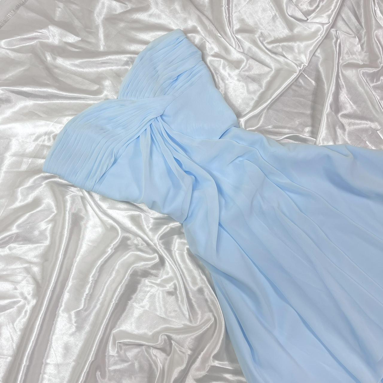 Light blue short chiffon ball gown fairy homecoming formal dress nv4465