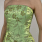 NiceVestidos-Green exquisite beaded long satin fairy gown ball gown y2k vintage dress nv5441